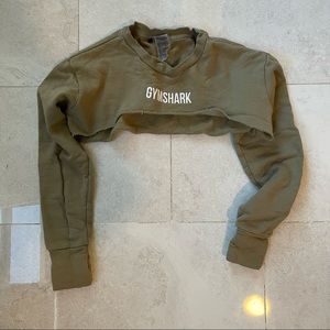 Gymshark Crop, Size XS, Forrest Green